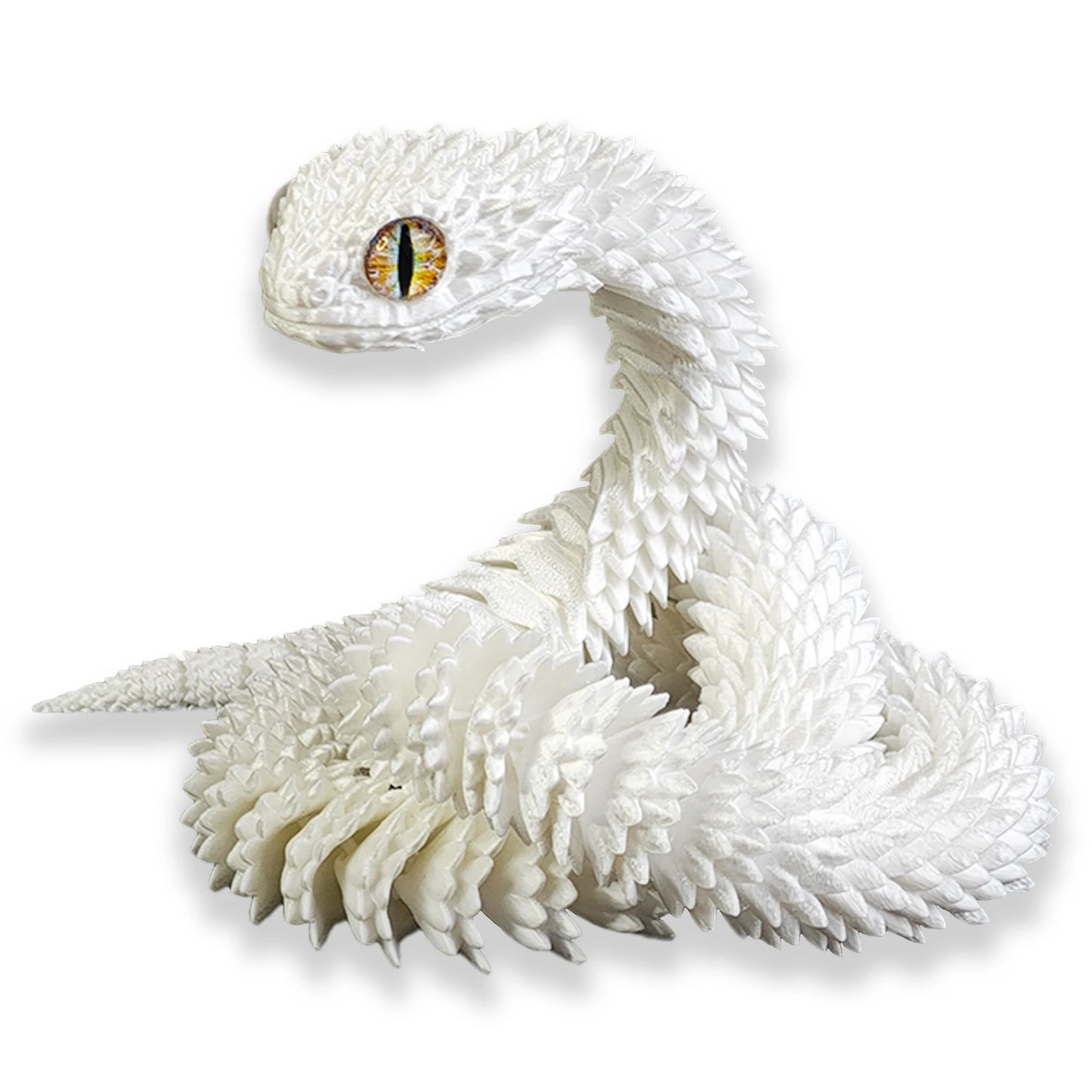 3D Printed Snake Movable Joint Simulation 3D Printed Figures Newyear Decoration 2025 Traditional Table 3D Ornament for Kids Gift