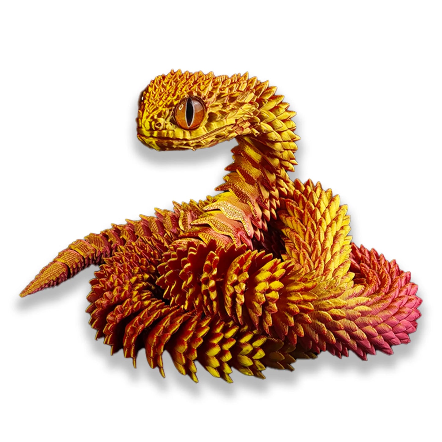 3D Printed Snake Movable Joint Simulation 3D Printed Figures Newyear Decoration 2025 Traditional Table 3D Ornament for Kids Gift