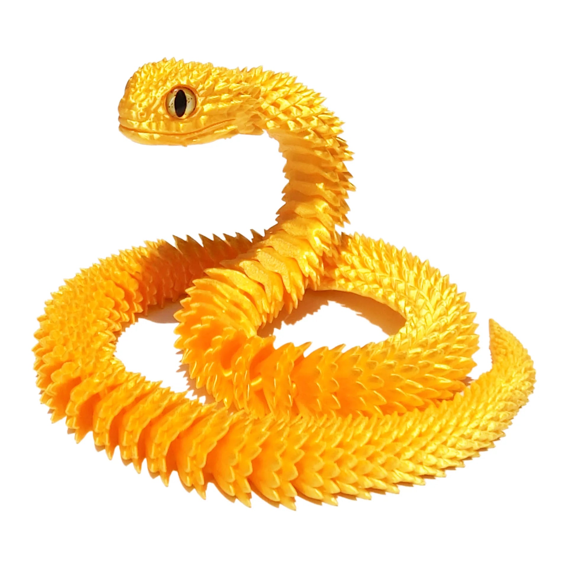 3D Printed Snake Movable Joint Simulation 3D Printed Figures Newyear Decoration 2025 Traditional Table 3D Ornament for Kids Gift